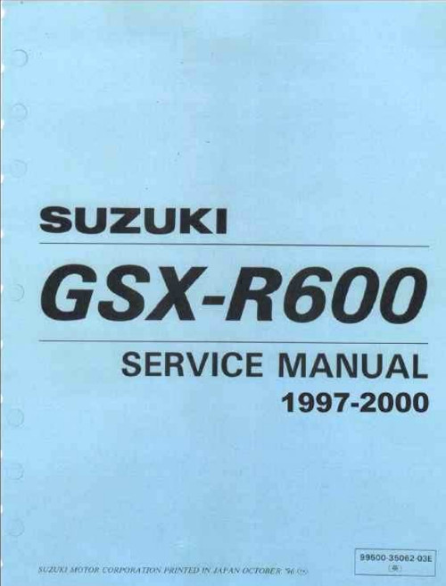 SUZUKI GSX-R600 サービスマニュアル　L1 Suzuki GSX-R 600 L1 Service Manual | PDF